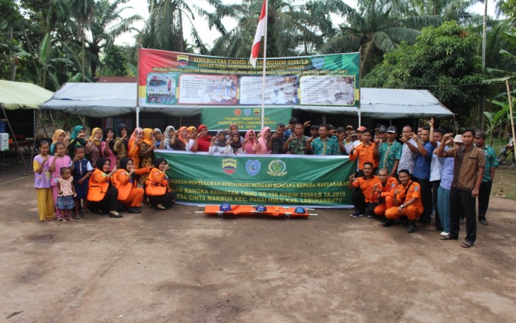 Satgas TMMD Datangkan BPBD Beri Penyuluhan Pengendalian Bencana