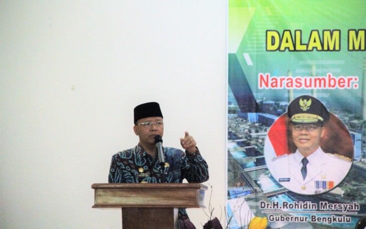 Gubernur Bengkulu Rohidin Mersyah 
