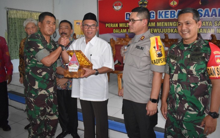 Senafas Dengan TMMD Kalikondang Bupati Himbau Generasi Milenial Demak Berorganisasi