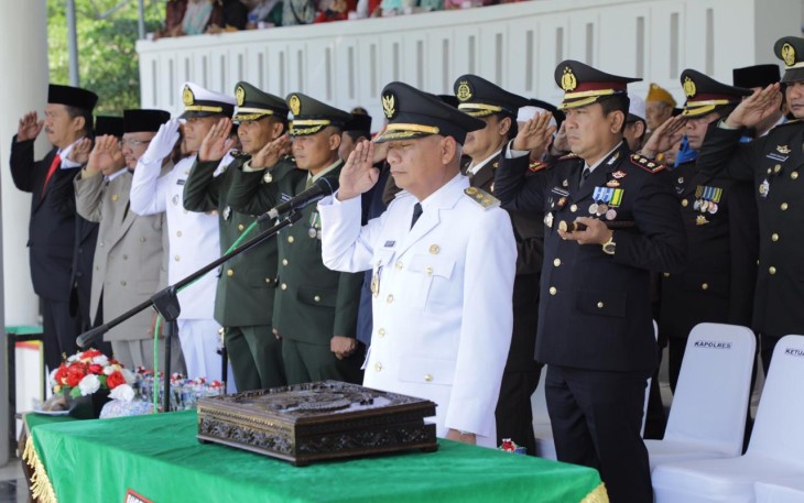 Pemkab Asahan Gelar Upacara Peringatan HUT RI ke-74 di Alun-Alun Kota Kisaran