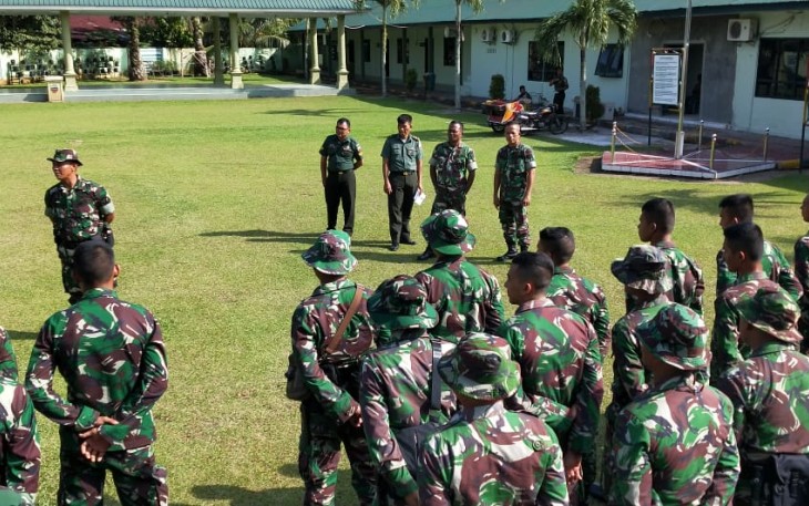 Pasukan Satgas TMMD telah tiba di Makodim 0209/LB