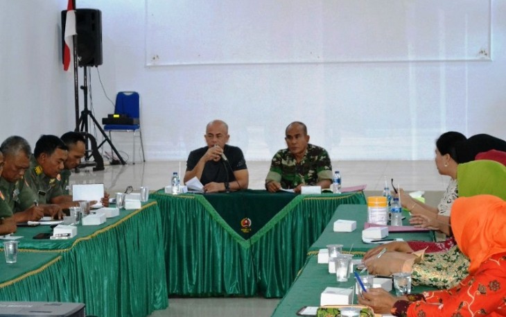 Dansatgas TMMD Tegal Pimpin Rapat Persiapan Penutupan