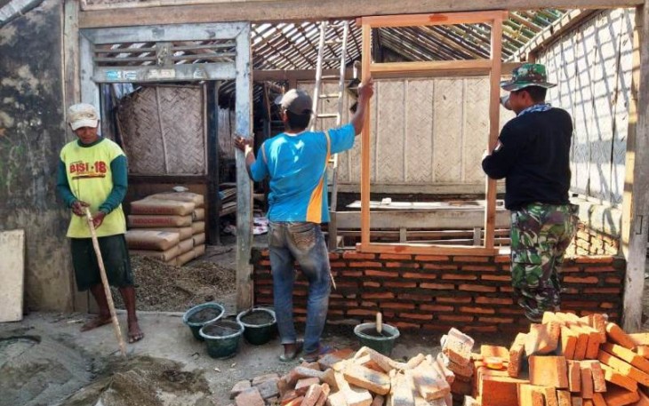 Satgas TMMD Tegal Bedah Total Kediaman Mbah Darmi