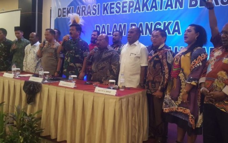 Penandatanganan Deklarasi Damai di Papua
