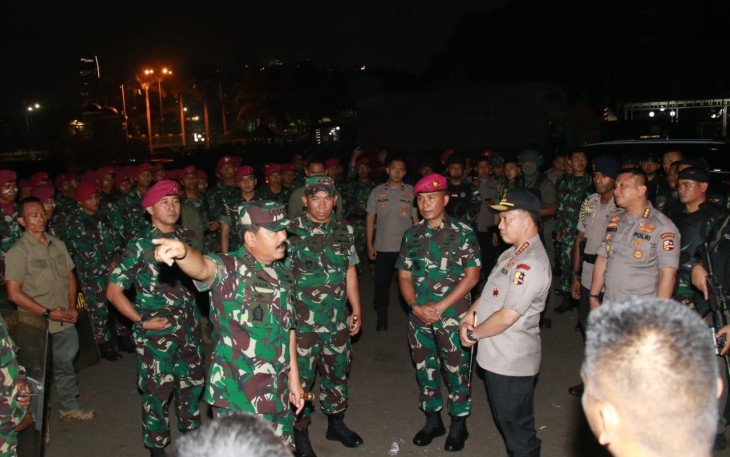 Panglima TNI Pantau Langsung Aksi Massa