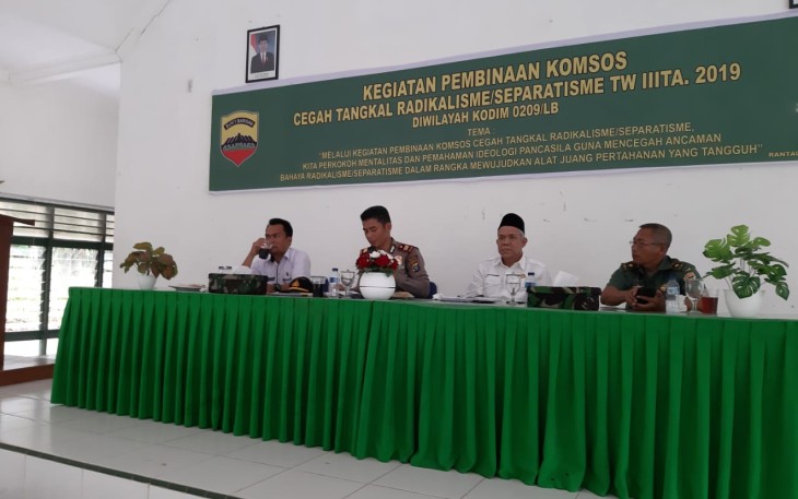 Kodim 0209 Labuhanbatu Gelar Pembinaan Komsos Cegah Tangkal Radikalisme