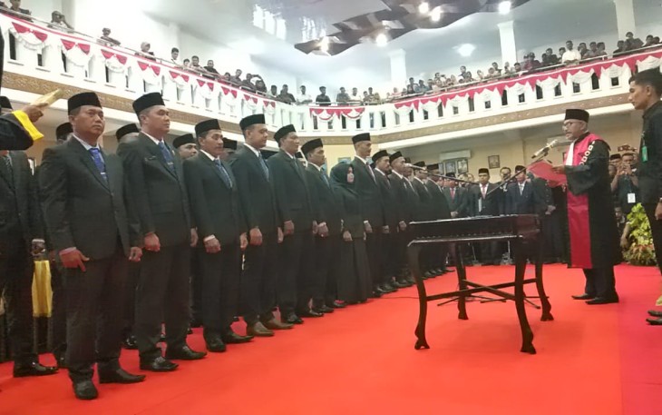 Dewan Perwakilan Rakyat Kabupaten Aceh Barat Daya Periode 2019 2024 Resmi Dilantik 