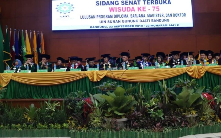 Rektor UIN SGD Bandung Lantik 1.516 Lulusan