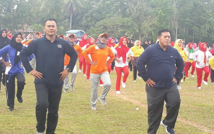 Bupati Mukomuko Choirul Huda Ikut Senam Germas 