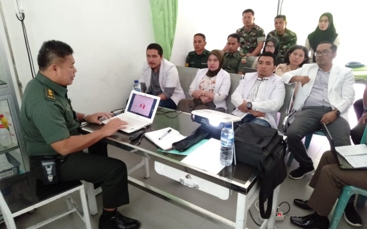 Poskesdim 0209/LB Terima Kunjungan dari Ditkesad