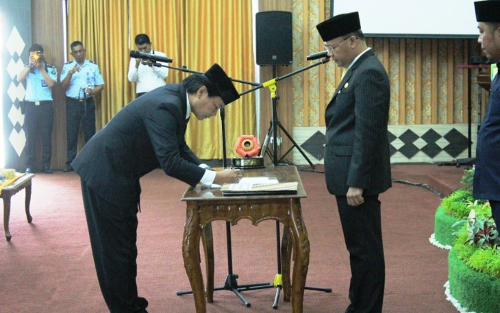 Gubernur Bengkulu Rohidin Mersyah Pimpin Pelantikan Dan Pengambilan Sumpah Jabatan Kepala Perwakilan BPKP Provinsi Bengkulu