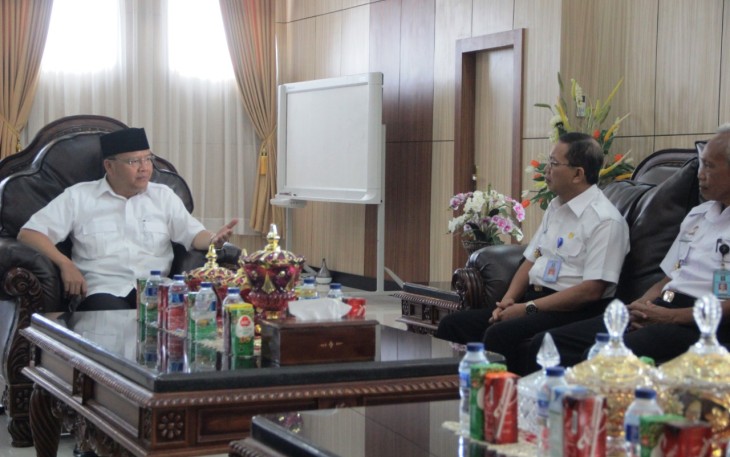 Gubernur Bengkulu Rohidin Mersyah Terima Audiensi Kepala Kanwil KemenkumHAM Provinsi Bengkulu