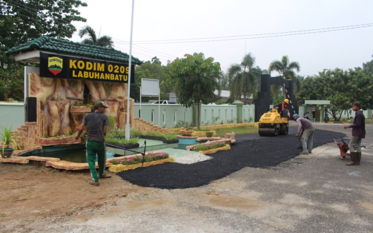 Persiapan Kunjungan Kerja Pangdam I/BB Mayjen TNI MS Fadhilah di Kodim 0209/LB 