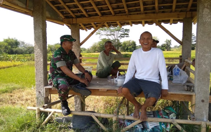 Babinsa Komsos Dengan Para Petani 