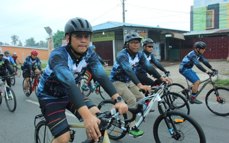 Wagup bersama Danlanal dalam kegiatan Fun Bike