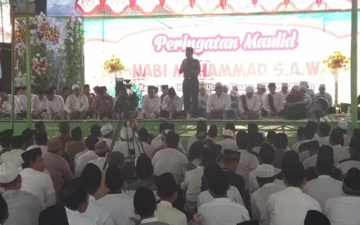 Peringatan Maulid Nabi Muhammad SAW Bersama Habib Ulama Umaro dan TNI-Polri