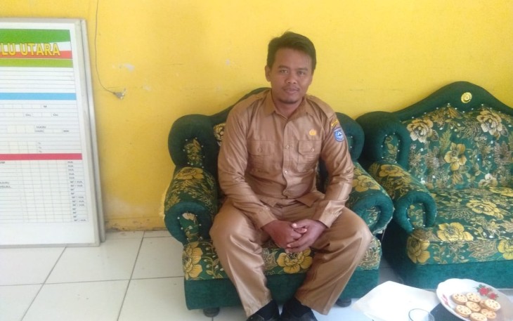 Kepala Desa Kualalangi Sunanto 