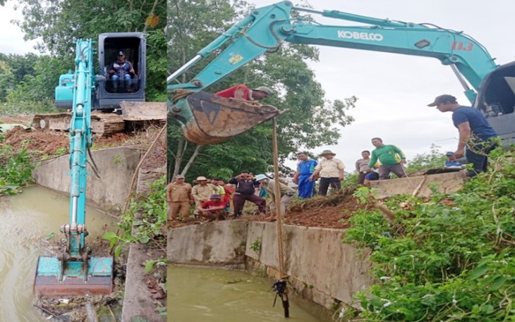 Alat Berat Diterjunkan Tanggulangi Banjir di Belitang Mulya