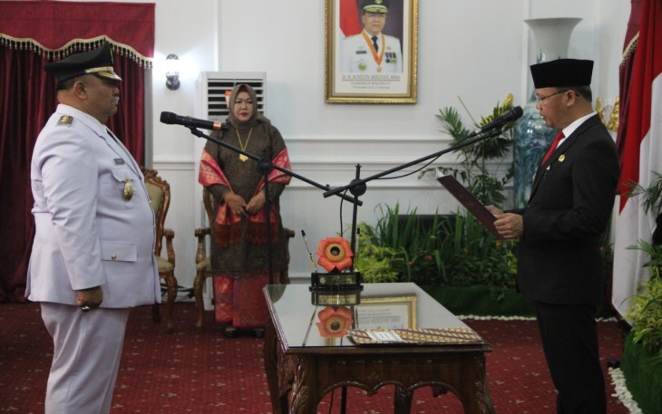 Gubernur Bengkulu Rohidin Mersyah Lantik Rifai Tajudin Sebagai Wakil Bupati Bengkulu Selatan Sisa Masa Jabatan Jabatan 2016 2021