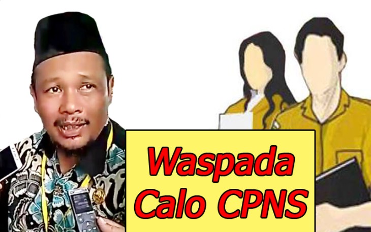 Kepala BKPSDM Aceh Singkil Ali Hasmi saat ditemui wartawan dilokasi pelaksanaan ujian tes CPNS setempat.