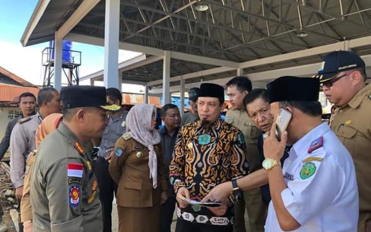 Wakil Wali Kota Bengkulu Dedy Wahyudi Tinjau Pedagang Pasar Panorama 
