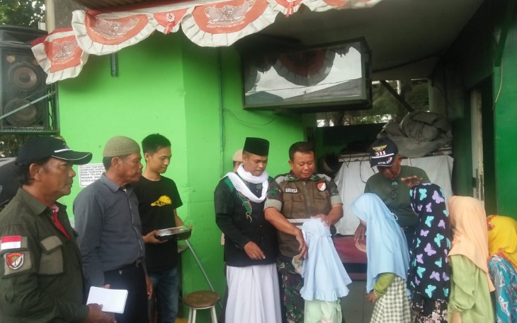 Babinsa Koramil 03/GP dan Mitra Jaya Jajaran 3311 Grogol Santuni Yatim dan Dhuafa Secara Rutin