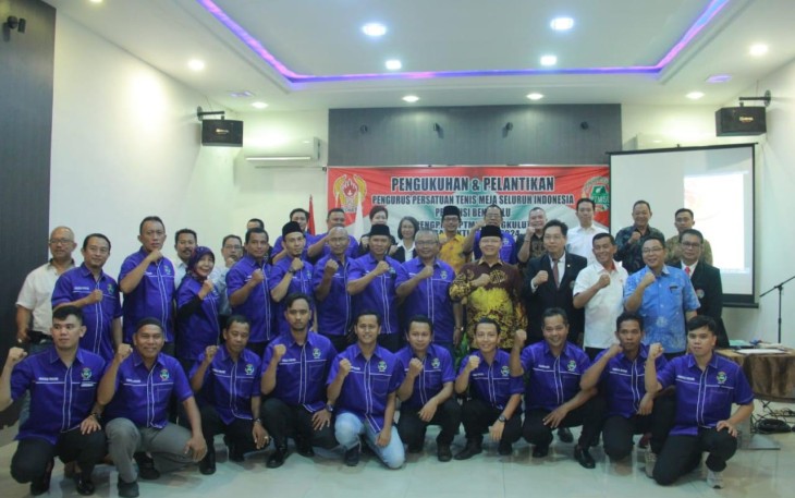 Pengurus PTMSI Provinsi Bengkulu Dikukuhkan