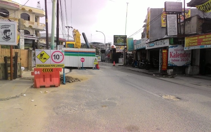 Galian IPAL di Pekanbaru Dikeluhkan Warga