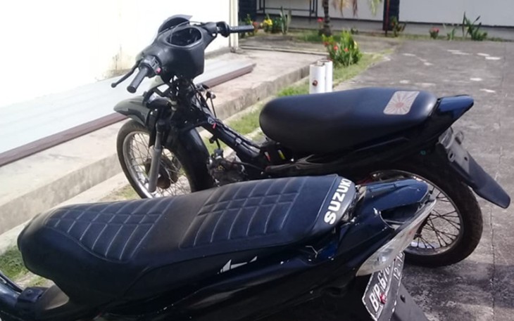 Barang bukti sepeda motor yang diamankan