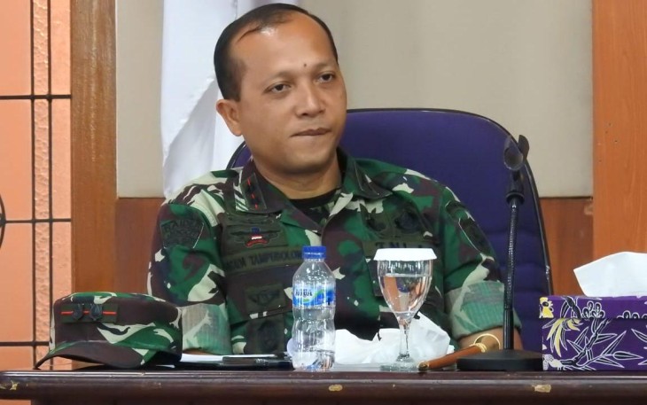 Dandim 0510/Trs Letkol Inf Parada Warta N Tampubolon SH