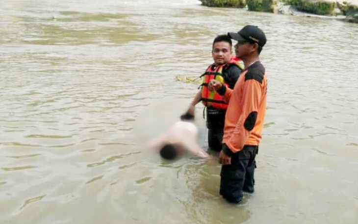 Korban pasca ditemukan mengapung di sungai
