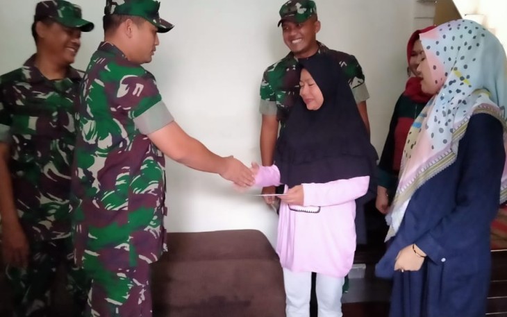 Ini Kepedulian Dandim 0506/Tgr Terhadap Anggotanya yang Terdampak Banjir