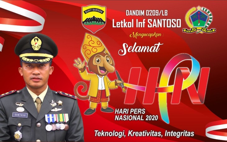 Dandim 0209/LB Letkol Inf Santoso