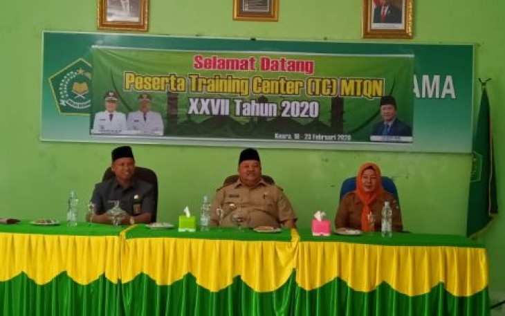 Wakil Bupati Rifai Tajudin Buka Training Center Peserta MTQ Tingkat Nasional Asal Bengkulu Selatan 