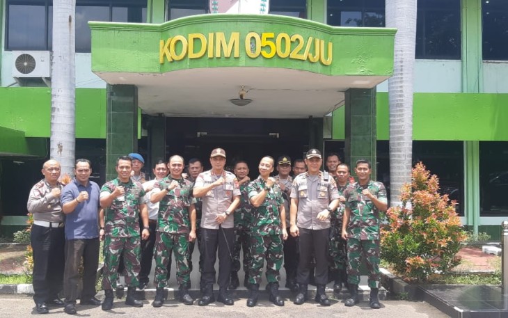 Kapolres Pelabuhan Tg. Priok Sambangi Makodim 0502/JU