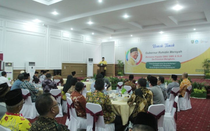 Gubernur Rohidin dalam Forum Silaturahmi bersama para kepala sekolah