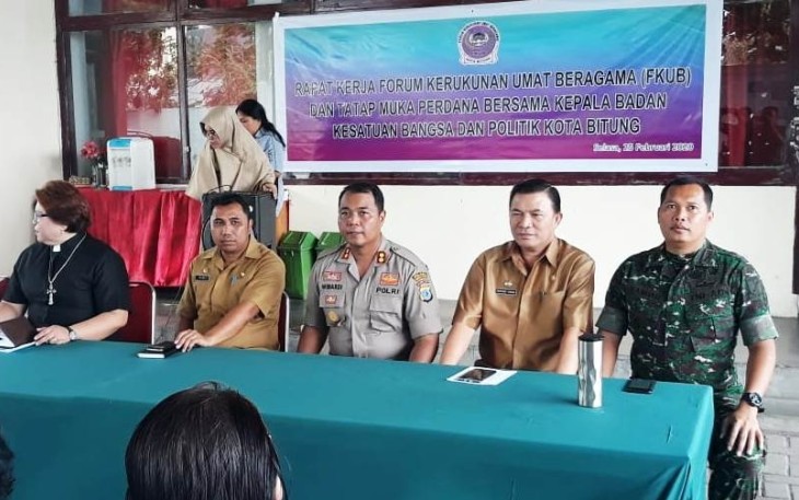 Kapolres Bitung Buka Raker FKUB