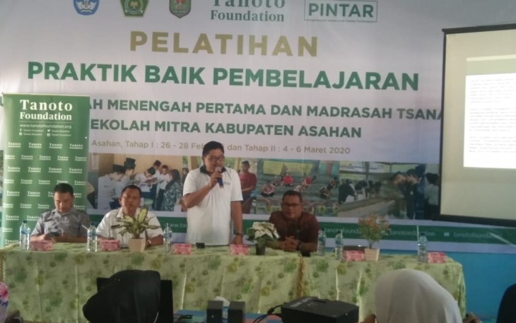 Kadisdik Asahan Kembali Buka Pelatihan Praktik Baik Pembelajaran Sekolah Mitra Kabupaten Asahan