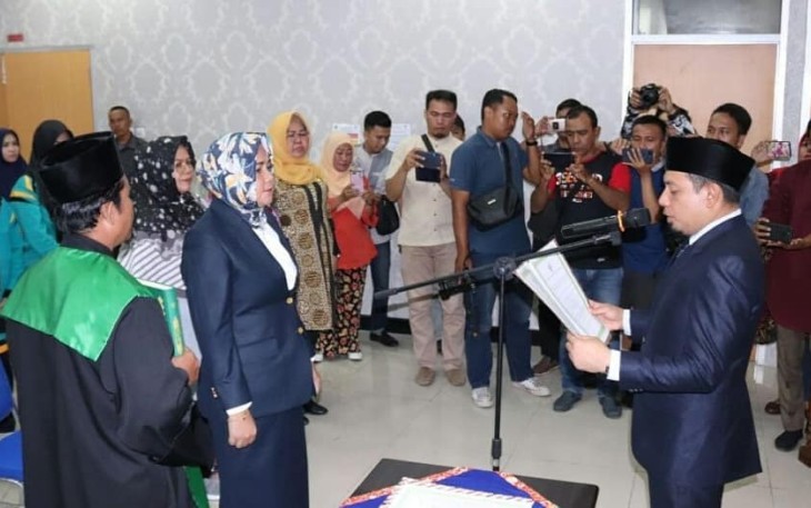 Pelantikan Direktur RSHD Kota Bengkulu 