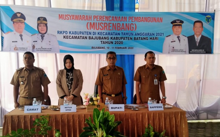 Camat Bajubang Adakan Musrembang Tahun 2020