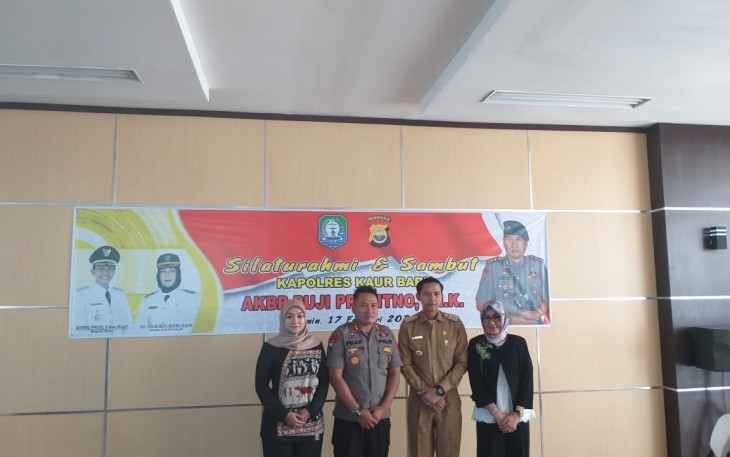 silaturahmi dan penyambutan Kapolres Kaur