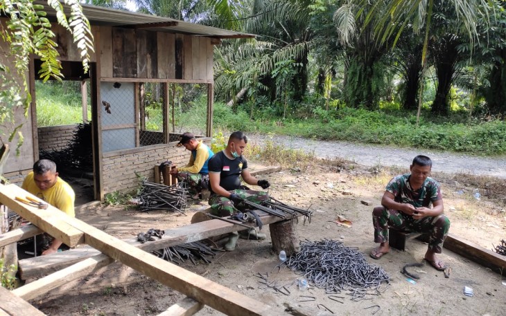 Satgas Pra TMMD ke-107 Kodim 0207/Simalungun Disambut Antusias Warga