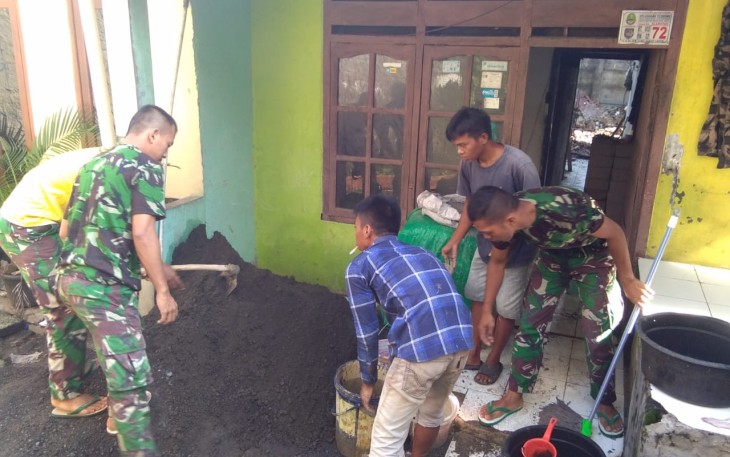Rumah Tukang Parkir Dibedah oleh Kodim Depok