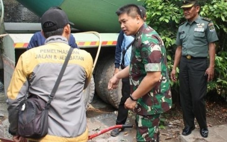 Pasi Bakti TNI Korem 051/Wkt Tinjau Lokasi TMMD 106 Depok