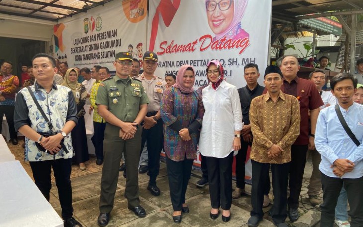 Danramil 03/Serpong Wakili Dandim Hadiri Launching dan Peresmian Sekret