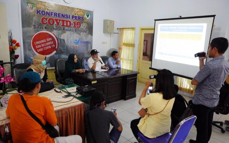Konferensi Pers Dinkes Provinsi Bengkulu