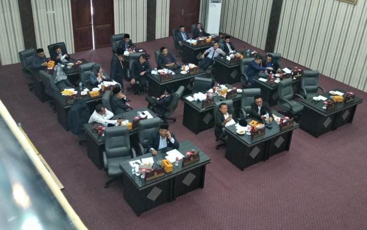 Rapat pembentukan Tim Pemantau Gugus Tugas Covid-19 Dewan Aceh Singkil