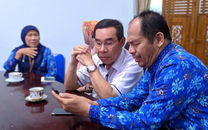 Bupati Rejang Lebong Ahmad Hijazi Lakukan Pengisian Sensus Penduduk Online 2020