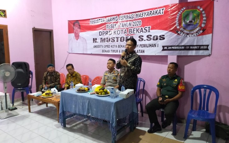Babinsa Koramil 01/Kranji Kodim 0507/Bekasi Hadiri Acara Reses 1