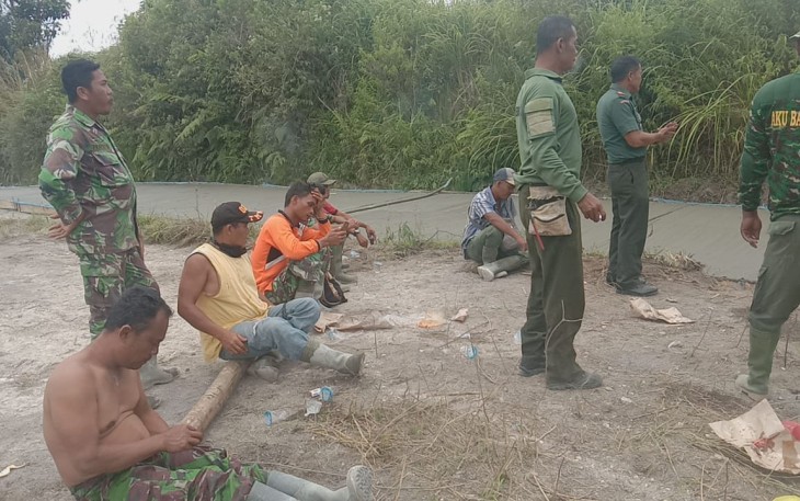 Danramil Selalu Berikan Semangat Satgas Pra TMMD Simalungun
